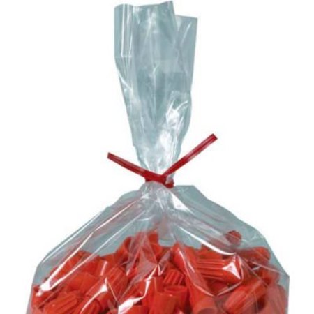 BOX PACKAGING Plastic Twist Ties, 9"L x 5/32"W, Red, 2000/Pack PLT9R